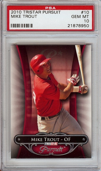 Mike Trout 2011 Tristar popular pursuit Rookie Year